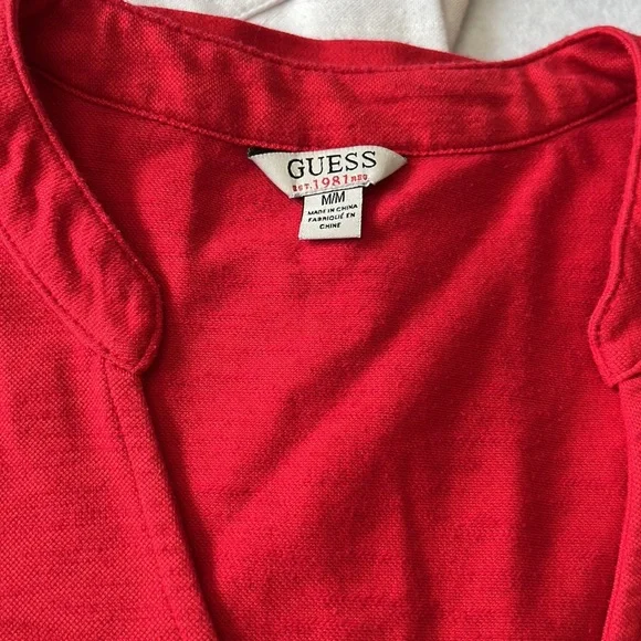 Guess size Medium tank tops (Red and White) - Picture 2 of 4
